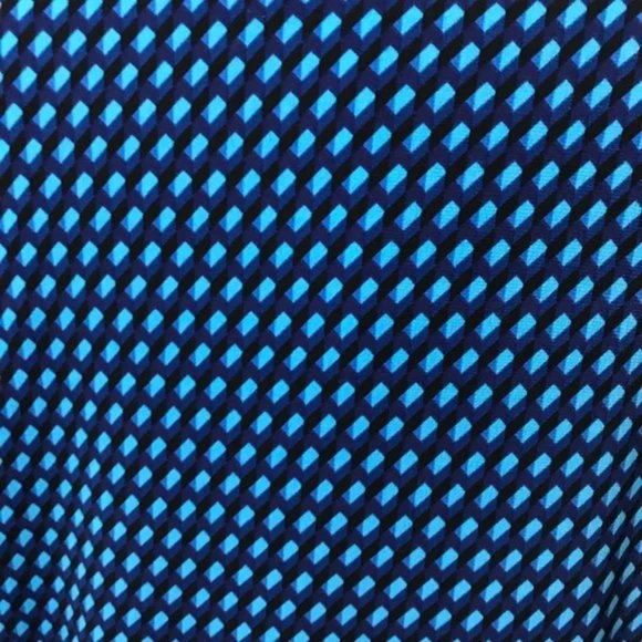 SOLD❌❌❌Dana Buchman Blue Geometric Print Knit Top Sz-Medium - Picture 9 of 12